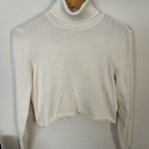 Time and Tru Off White Turtleneck Sweater